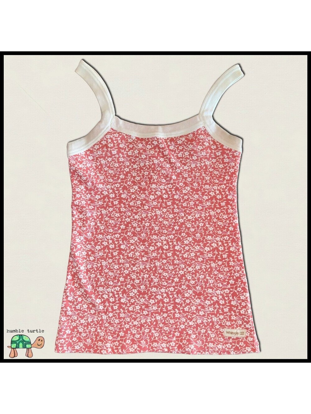 Billabong x Wrangler Floral Printed Rib Tank Top | Size XS | EUC